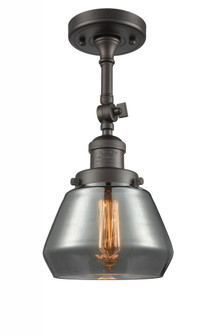 Fulton - 1 Light - 7 inch - Oil Rubbed Bronze - Adjustable Semi-Flush Mount (3442|201F-OB-G173-LED)