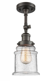 Canton - 1 Light - 6 inch - Oil Rubbed Bronze - Adjustable Semi-Flush Mount (3442|201F-OB-G184-LED)