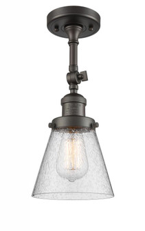 Cone - 1 Light - 6 inch - Oil Rubbed Bronze - Adjustable Semi-Flush Mount (3442|201F-OB-G64-LED)
