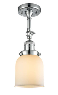 Bell - 1 Light - 5 inch - Polished Chrome - Adjustable Semi-Flush Mount (3442|201F-PC-G51-LED)