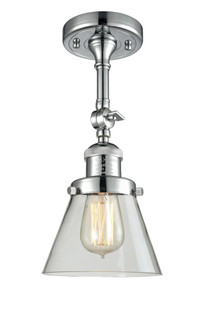 Cone - 1 Light - 6 inch - Polished Chrome - Adjustable Semi-Flush Mount (3442|201F-PC-G62-LED)