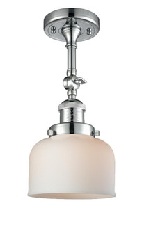 Bell - 1 Light - 8 inch - Polished Chrome - Adjustable Semi-Flush Mount (3442|201F-PC-G71-LED)