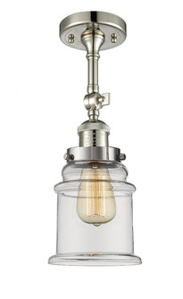Canton - 1 Light - 6 inch - Polished Nickel - Adjustable Semi-Flush Mount (3442|201F-PN-G182-LED)