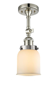 Bell - 1 Light - 5 inch - Polished Nickel - Adjustable Semi-Flush Mount (3442|201F-PN-G51-LED)