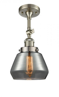 Fulton - 1 Light - 7 inch - Brushed Satin Nickel - Adjustable Semi-Flush Mount (3442|201F-SN-G173-LED)