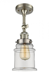 Canton - 1 Light - 6 inch - Brushed Satin Nickel - Adjustable Semi-Flush Mount (3442|201F-SN-G182-LED)