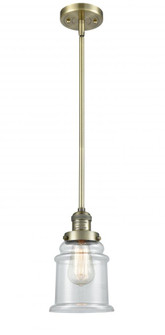 Canton - 1 Light - 7 inch - Antique Brass - Stem Hung - Mini Pendant (3442|201S-AB-G182)