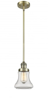 Bellmont - 1 Light - 7 inch - Antique Brass - Stem Hung - Mini Pendant (3442|201S-AB-G192-LED)