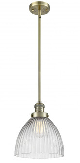 Seneca Falls - 1 Light - 10 inch - Antique Brass - Stem Hung - Mini Pendant (3442|201S-AB-G222-LED)
