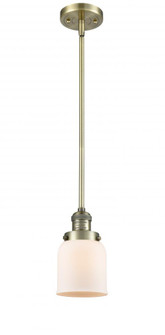 Bell - 1 Light - 5 inch - Antique Brass - Stem Hung - Mini Pendant (3442|201S-AB-G51-LED)