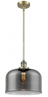 Bell - 1 Light - 12 inch - Antique Brass - Stem Hung - Mini Pendant (3442|201S-AB-G73-L-LED)
