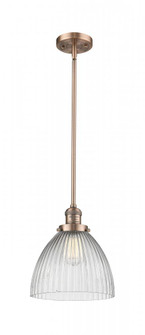 Seneca Falls - 1 Light - 10 inch - Antique Copper - Stem Hung - Mini Pendant (3442|201S-AC-G222-LED)