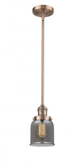 Bell - 1 Light - 5 inch - Antique Copper - Stem Hung - Mini Pendant (3442|201S-AC-G53-LED)