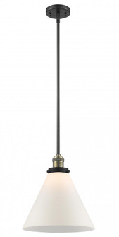 Cone - 1 Light - 12 inch - Black Antique Brass - Stem Hung - Mini Pendant (3442|201S-BAB-G41-L)