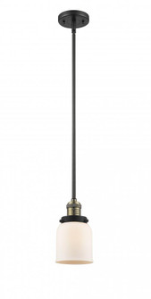 Bell - 1 Light - 5 inch - Black Antique Brass - Stem Hung - Mini Pendant (3442|201S-BAB-G51-LED)