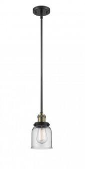Bell - 1 Light - 5 inch - Black Antique Brass - Stem Hung - Mini Pendant (3442|201S-BAB-G52-LED)