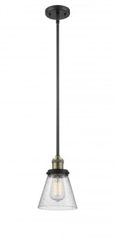 Cone - 1 Light - 6 inch - Black Antique Brass - Stem Hung - Mini Pendant (3442|201S-BAB-G64)