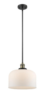Bell - 1 Light - 12 inch - Black Antique Brass - Stem Hung - Mini Pendant (3442|201S-BAB-G71-L)