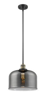 Bell - 1 Light - 12 inch - Black Antique Brass - Stem Hung - Mini Pendant (3442|201S-BAB-G73-L)