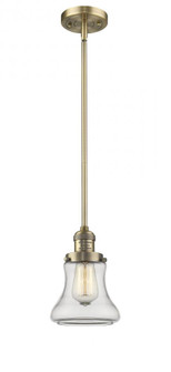 Bellmont - 1 Light - 7 inch - Brushed Brass - Stem Hung - Mini Pendant (3442|201S-BB-G192-LED)