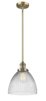 Seneca Falls - 1 Light - 10 inch - Brushed Brass - Stem Hung - Mini Pendant (3442|201S-BB-G222-LED)