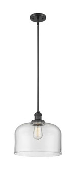 Bell - 1 Light - 12 inch - Matte Black - Stem Hung - Mini Pendant (3442|201S-BK-G72-L)