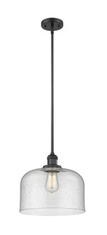 Bell - 1 Light - 12 inch - Matte Black - Stem Hung - Mini Pendant (3442|201S-BK-G74-L)