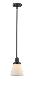 Cone - 1 Light - 6 inch - Oil Rubbed Bronze - Stem Hung - Mini Pendant (3442|201S-OB-G61-LED)