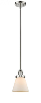 Cone - 1 Light - 6 inch - Polished Nickel - Stem Hung - Mini Pendant (3442|201S-PN-G61-LED)