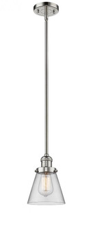 Cone - 1 Light - 6 inch - Polished Nickel - Stem Hung - Mini Pendant (3442|201S-PN-G62-LED)