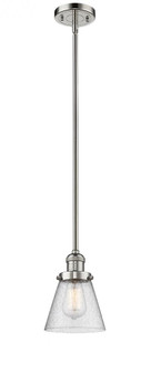 Cone - 1 Light - 6 inch - Polished Nickel - Stem Hung - Mini Pendant (3442|201S-PN-G64-LED)
