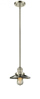 Railroad - 1 Light - 8 inch - Polished Nickel - Stem Hung - Mini Pendant (3442|201S-PN-M1-LED)
