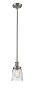 Bell - 1 Light - 5 inch - Brushed Satin Nickel - Stem Hung - Mini Pendant (3442|201S-SN-G54-LED)