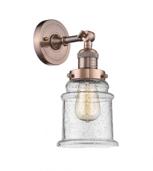 Canton - 1 Light - 7 inch - Antique Copper - Adjustable Sconce (3442|203-AC-G184-LED)