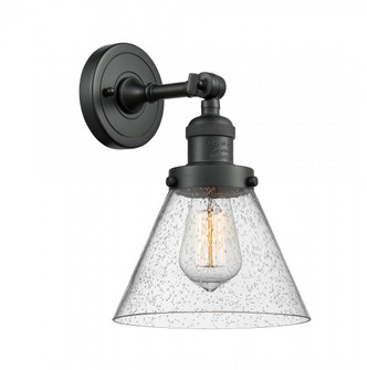 Cone - 1 Light - 8 inch - Matte Black - Adjustable Sconce (3442|203-BK-G44)