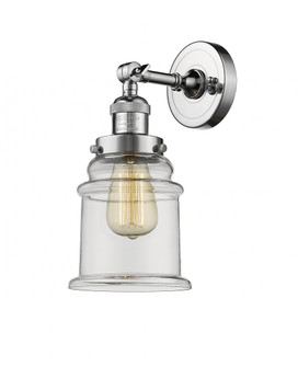 Canton - 1 Light - 7 inch - Polished Chrome - Adjustable Sconce (3442|203-PC-G182-LED)