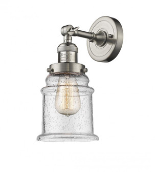 Canton - 1 Light - 7 inch - Brushed Satin Nickel - Adjustable Sconce (3442|203-SN-G184-LED)