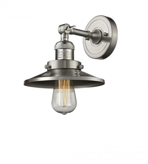 Railroad - 1 Light - 8 inch - Brushed Satin Nickel - Adjustable Sconce (3442|203-SN-M2-LED)
