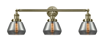 Fulton - 3 Light - 30 inch - Antique Brass - Bath Vanity Light (3442|205-AB-G173)