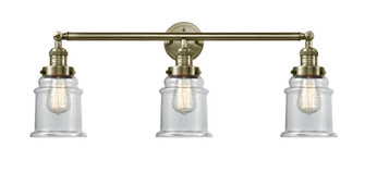 Canton - 3 Light - 30 inch - Antique Brass - Bath Vanity Light (3442|205-AB-G182)