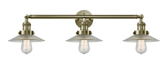 Halophane - 3 Light - 33 inch - Antique Brass - Bath Vanity Light (3442|205-AB-G2)