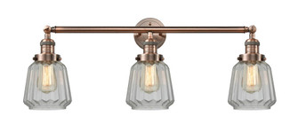 Chatham - 3 Light - 30 inch - Antique Copper - Bath Vanity Light (3442|205-AC-G142-LED)