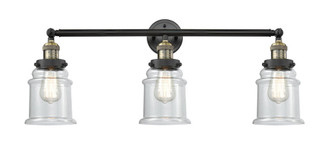 Canton - 3 Light - 30 inch - Black Antique Brass - Bath Vanity Light (3442|205-BAB-G182-LED)