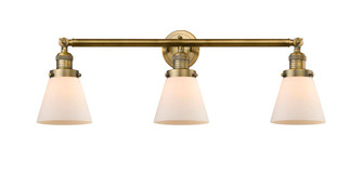 Cone - 3 Light - 30 inch - Brushed Brass - Bath Vanity Light (3442|205-BB-G61-LED)