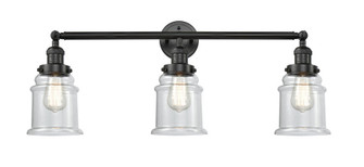 Canton - 3 Light - 30 inch - Matte Black - Bath Vanity Light (3442|205-BK-G182-LED)
