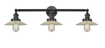 Halophane - 3 Light - 33 inch - Matte Black - Bath Vanity Light (3442|205-BK-G2)