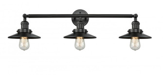 Railroad - 3 Light - 32 inch - Matte Black - Bath Vanity Light (3442|205-BK-M6-LED)
