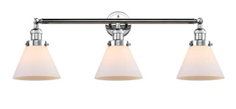 Cone - 3 Light - 32 inch - Polished Chrome - Bath Vanity Light (3442|205-PC-G41-LED)