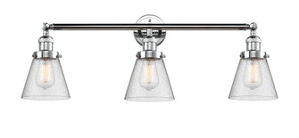 Cone - 3 Light - 30 inch - Polished Chrome - Bath Vanity Light (3442|205-PC-G64-LED)