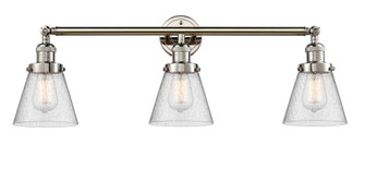 Cone - 3 Light - 30 inch - Polished Nickel - Bath Vanity Light (3442|205-PN-G64-LED)